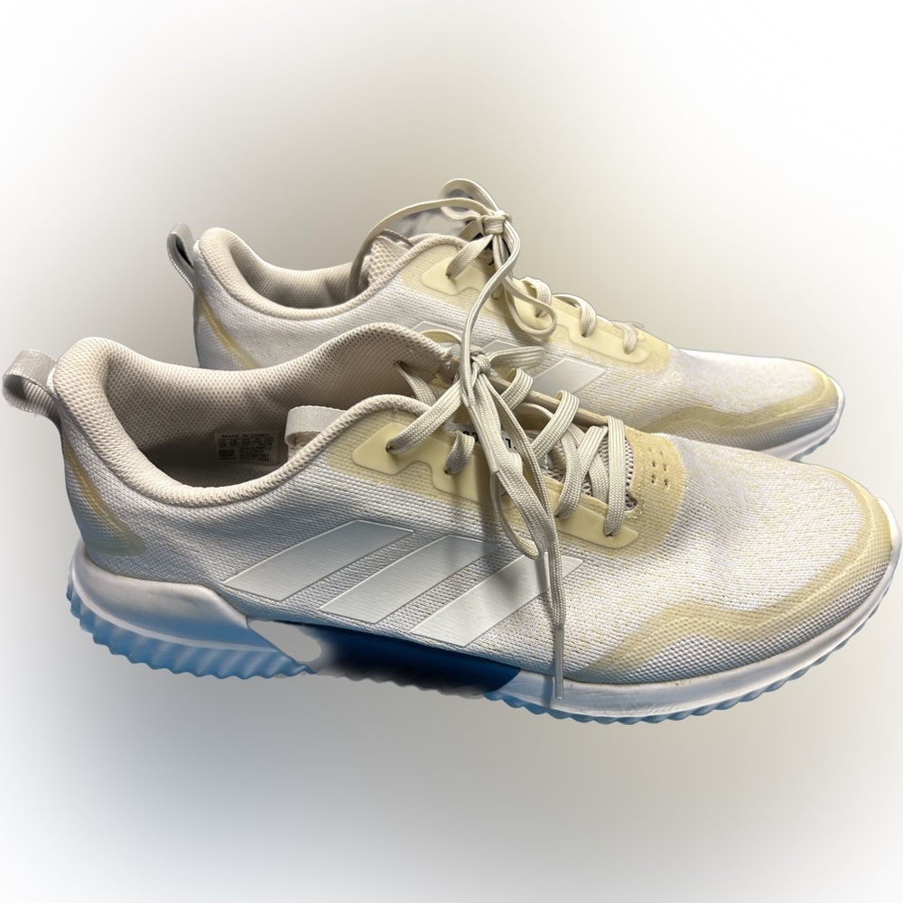 Adidas Climacool men’s’ sneakers size 13. Beige with blue accents.